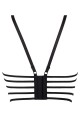 Semi-corset Axami negru din dantela V-8621