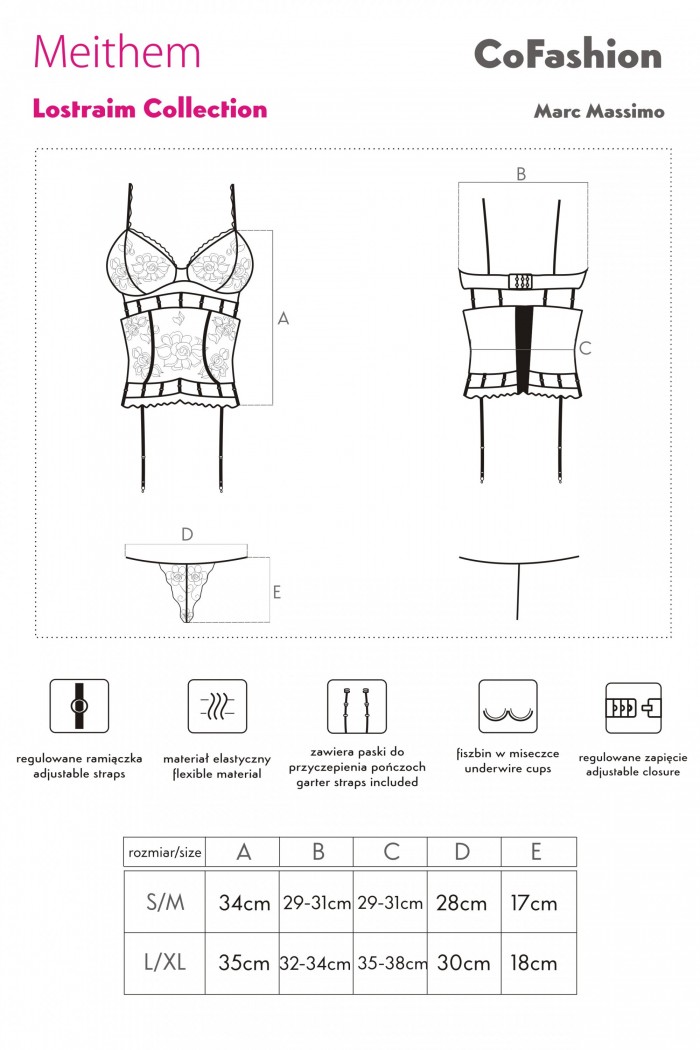 Set corset din dantela Meithem